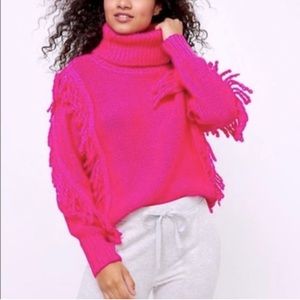 LOFT Pink Turtleneck Sweater